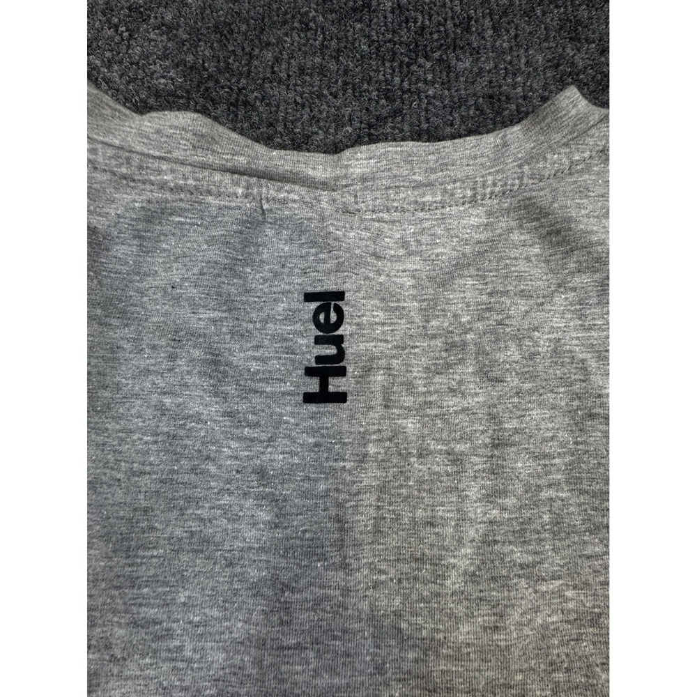 Huel T-Shirt Mens XXL Gray Heather Short Sleeve Logo Graphic Crewneck Tee - Picture 2 of 7